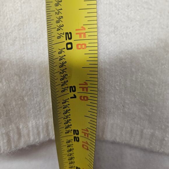 Madewell Cream Ivory Flare Tier-Sleeve Pullover Sweater in Coziest Yarn - Picture 6 of 7